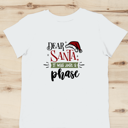 Dear Santa it was just a phase shirt