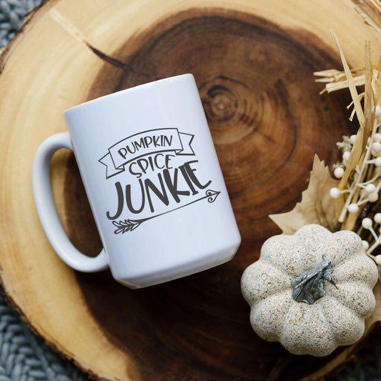 Pumpkin Spice Junkie Fall Mug Coffee Cup