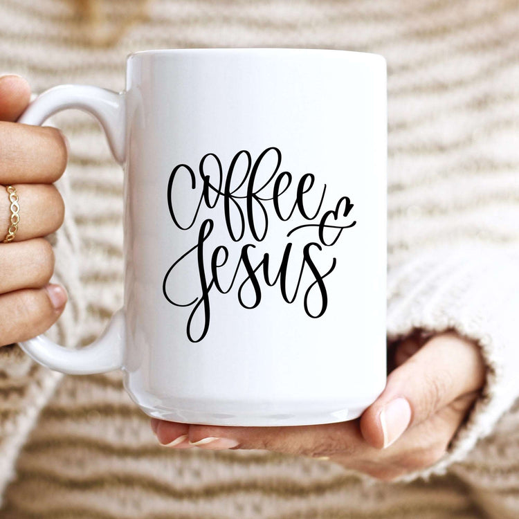 Coffee & Jesus 15 oz mug